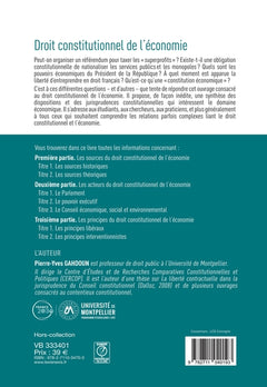 Droit constitutionnel de l'économie