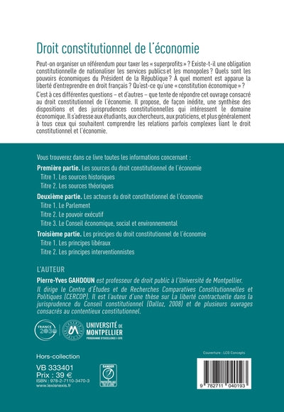 Droit constitutionnel de l'économie