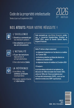 Code de la propriété intellectuelle 2026