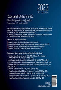 Code général des impôts 2023