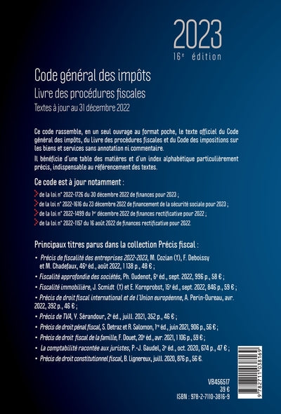Code général des impôts 2023