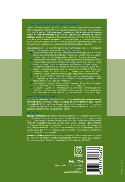 Guide des procédures collectives