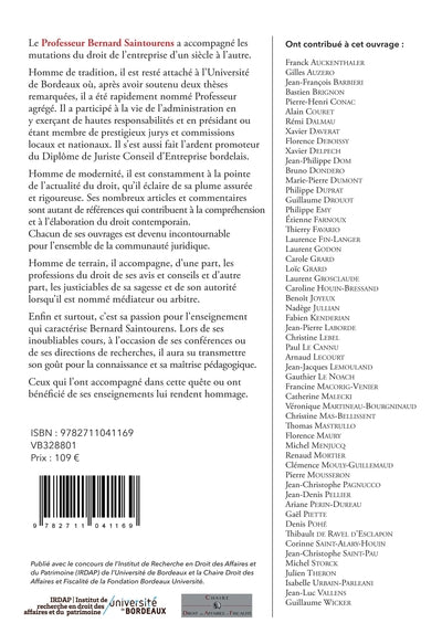 Le droit de l'entreprise d'un siècle à l'autre