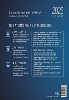 Code de la sécurité intérieure 2025