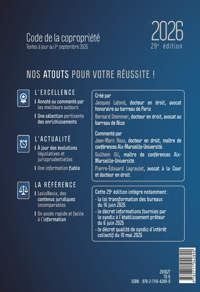 Code de la copropriété 2026