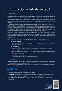 Introduction à l'étude du droit