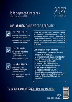 Code de procédure pénale 2027