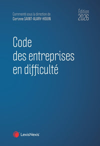 Code des entreprises en difficulté 2026