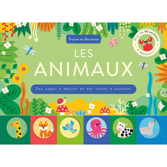 Trouve et découvre - animaux - Des pages à déplier et des volets à soulever