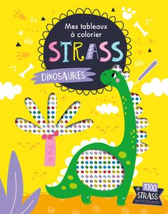 Mes tableaux à colorier strass - Dinosaures