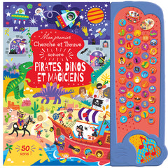 Mon premier cherche et trouve sonore - Pirates, dinos et magiciens