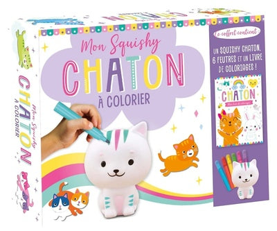 Mon squishy à colorier - Chaton