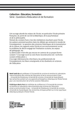 Reconstruire l'école