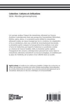 Transmédialités contemporaines francophones du romantisme allemand dans les arts visuels et scéniques