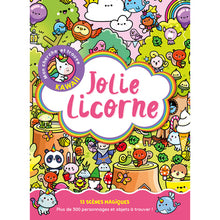 Mon cherche et trouve Kawaii - Jolie licorne