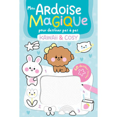 Mon ardoise magique pour dessiner pas à pas - kawaii & cosy - 60 dessins faciles
