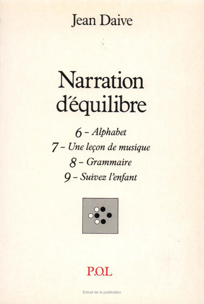 Narration d'équilibre VI, VII, VIII, IX
