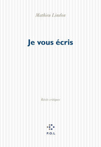 Je vous écris