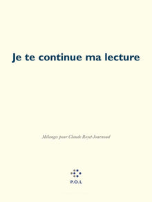 Je te continue ma lecture