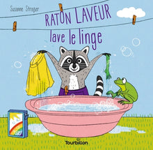Raton laveur lave le linge