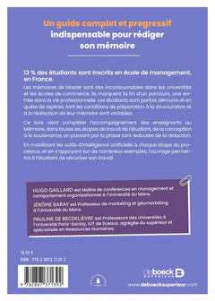 Réussir son mémoire de Master en Management