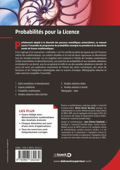 Probabilités pour la Licence