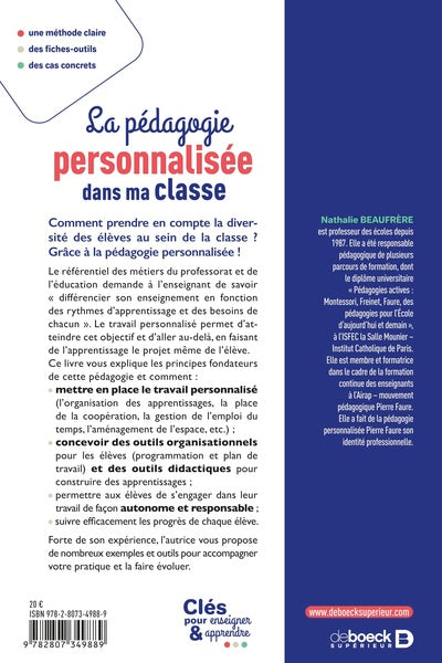 La pédagogie personnalisée dans ma classe