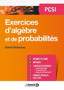 Exercices d'algèbre et de probabilités PCSI