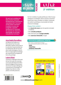 Biologie pour psychologues en 25 fiches - Licence 1 et 2