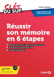 Réussir son mémoire en 6 étapes