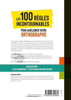 Les 100 règles incontournables pour améliorer votre orthographe