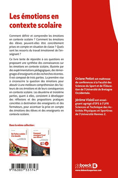 Les émotions en contexte scolaire