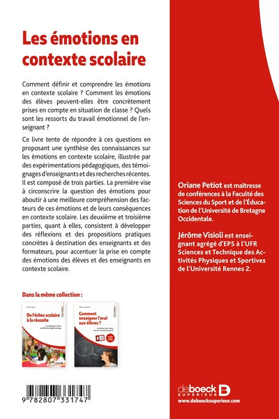 Les émotions en contexte scolaire