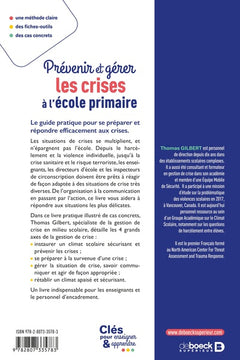 Prévenir et gérer les crises à l'école primaire
