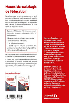 Manuel de sociologie de l'éducation