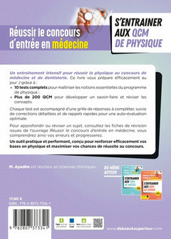 Réussir le concours d'entrée en médecine - S'entrainer aux QCM de physique