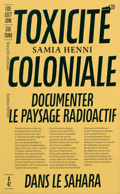 TOXICITÉ COLONIALE