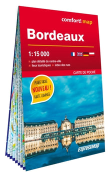 Bordeaux 1/15.000 (carte poche format laminée - plan de ville)