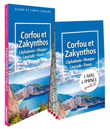 Corfou et Zakynthos. Céphalonie, Ithaque, Leucade, Paxos (guide et carte laminée)