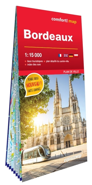 Bordeaux 1/15.000 (carte grand format laminée - plan de ville)