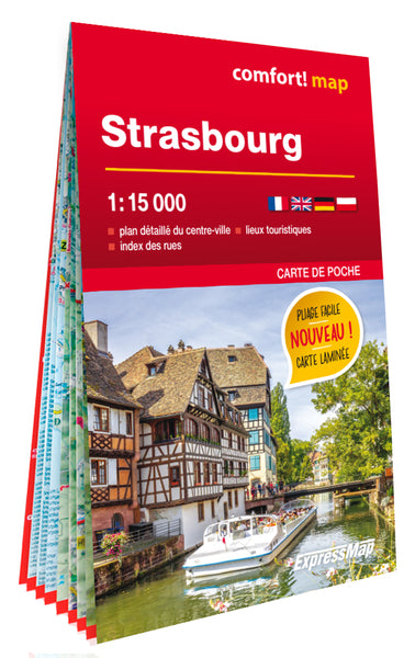 Strasbourg 1/15.000 (carte laminée format poche - plan de ville)