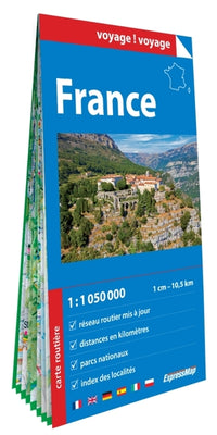 France 1/1.050.000 (carte grand format en papier)