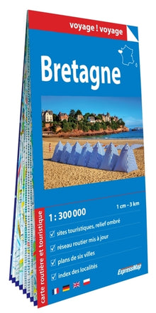 Bretagne 1/300.000 (carte grand format en papier)
