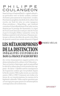 Les métamorphoses de la distinction