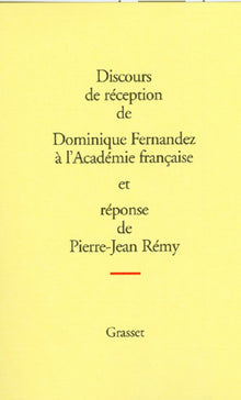 Discours de réception à l'académie française