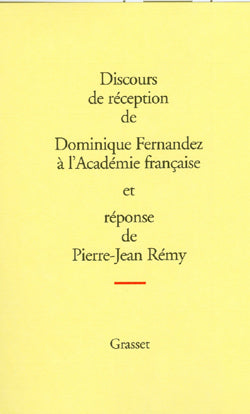 Discours de réception à l'académie française