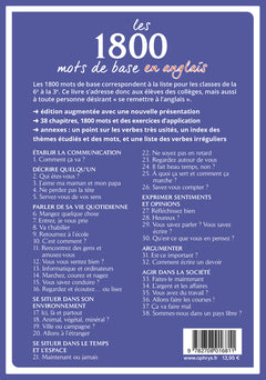 Les 1800 mots de base en anglais