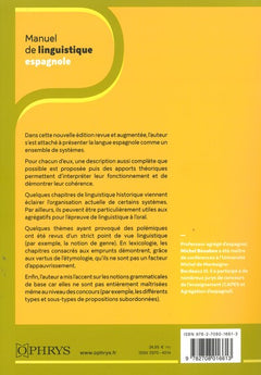 Manuel de linguistique espagnole