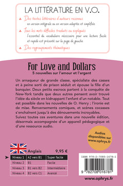 For Love and Dollars - Anglais