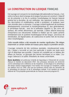 La construction du lexique français